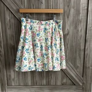 🌸 VINTAGE Denim & Supply Ralph Lauren Floral Mini Skirt - Small -100% Cotton